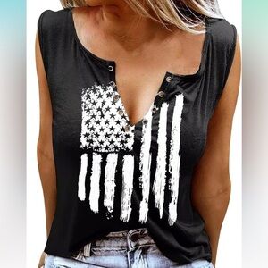American Flag Stars Stripes Tank Top